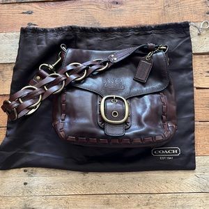 COACH Limited Edition Braided Brown Leather Bleeker Bag Vintage 2007 RARE